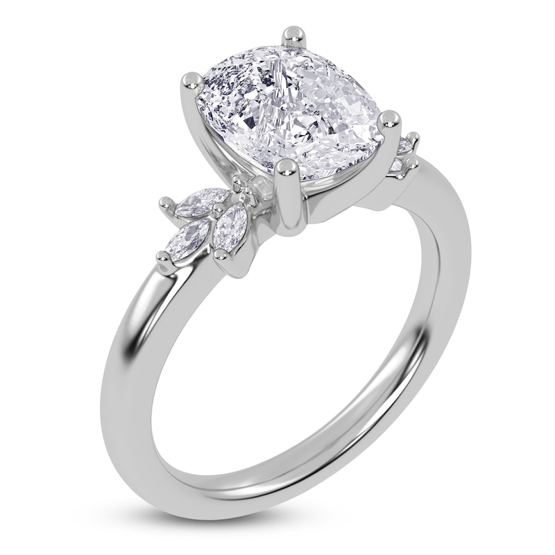 Main Image 2 of Elongated Cushion-Cut Created By Jared Studio Lab-Created Diamond Engagement Ring 2-1/6 ct tw 14K White Gold