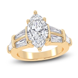 Marquise-Cut Created By Jared Studio Lab-Created Diamond Engagement Ring 3-1/2 ct tw 14K Yellow Gold