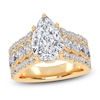 Thumbnail Image 1 of Pear-Shaped Lab-Created Diamond Engagement Ring 3-3/4 ct tw 14K Yellow Gold