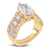 Thumbnail Image 2 of Pear-Shaped Lab-Created Diamond Engagement Ring 3-3/4 ct tw 14K Yellow Gold