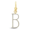 Thumbnail Image 1 of Charm'd by Lulu Frost Diamond Letter B Charm 1/8 ct tw Pavé Round 10K Yellow Gold