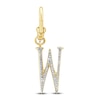 Thumbnail Image 1 of Charm'd by Lulu Frost Diamond Letter W Charm 1/8 ct tw Pavé Round 10K Yellow Gold