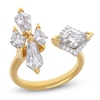 Thumbnail Image 1 of Lozenge Step-Cut & Tie Step-Cut Lab-Created Diamond Deconstructed Ring 3-1/4 ct tw 14K Yellow Gold