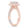 Thumbnail Image 2 of Pnina Tornai Princess-Cut Lab-Created Diamond Halo Engagement Ring 1-3/4 ct tw 14K Rose Gold