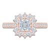 Thumbnail Image 3 of Pnina Tornai Princess-Cut Lab-Created Diamond Halo Engagement Ring 1-3/4 ct tw 14K Rose Gold