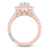 Thumbnail Image 4 of Pnina Tornai Princess-Cut Lab-Created Diamond Halo Engagement Ring 1-3/4 ct tw 14K Rose Gold