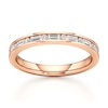 Thumbnail Image 1 of J'Lure Baguette & Round-Cut Lab-Created Diamond Wedding Band 3/8 ct tw 18K Rose Gold