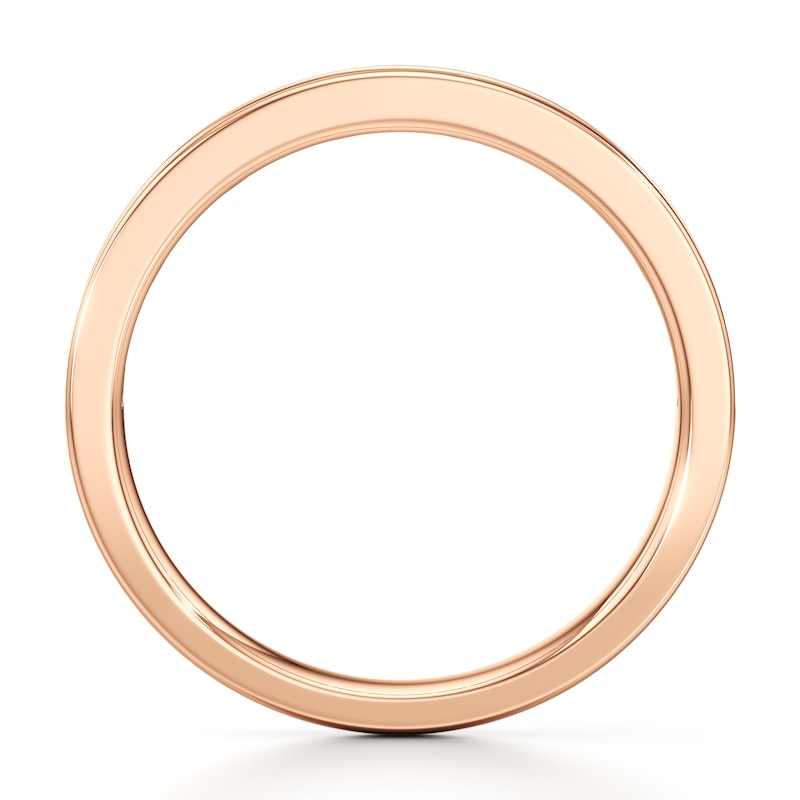 Main Image 2 of J'Lure Baguette & Round-Cut Lab-Created Diamond Wedding Band 3/8 ct tw 18K Rose Gold