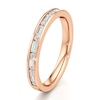 Thumbnail Image 4 of J'Lure Baguette & Round-Cut Lab-Created Diamond Wedding Band 3/8 ct tw 18K Rose Gold