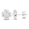 Thumbnail Image 1 of Unspoken Diamond Solitaire Stud Earrings 1/2 ct tw 14K White Gold (I1/I)