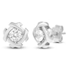 Thumbnail Image 2 of Unspoken Diamond Solitaire Stud Earrings 1/2 ct tw 14K White Gold (I1/I)