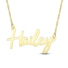 Thumbnail Image 1 of Script Nameplate Necklace 14K Yellow Gold 18&quot;