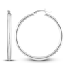 Thumbnail Image 2 of Polished Hoop Earrings 14K White Gold 40mm