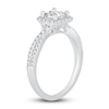 Thumbnail Image 1 of Diamond Engagement Ring 1 ct tw Princess/Round 14K White Gold