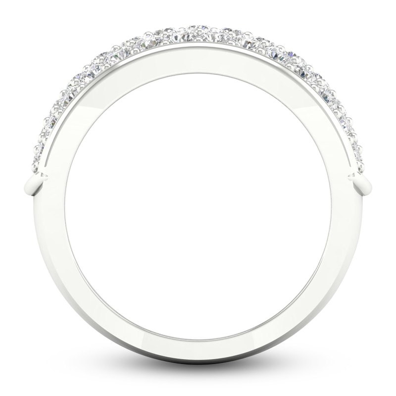 Diamond Pave Anniversary Band 1 ct tw Round 14K White Gold