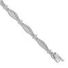 Thumbnail Image 2 of Diamond Bracelet 1/20 ct tw Round 14K White Gold 7&quot;