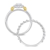 Thumbnail Image 2 of Y-Knot Diamond Bridal Set 3/4 ct tw Oval/Round 14K Two-Tone Gold