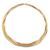 Thumbnail Image 1 of Italia D'Oro Triple Omega Chain Necklace 14K Yellow Gold 17&quot; 15.0mm