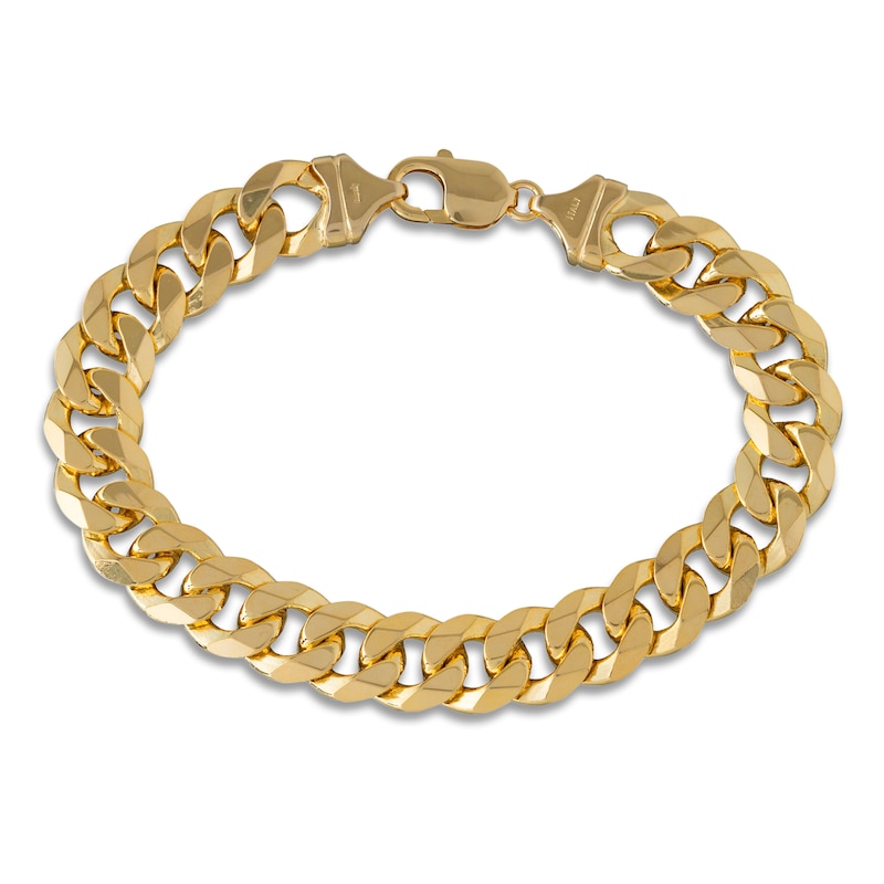 Main Image 1 of Curb Bracelet 14K Yellow Gold 7.5&quot; 12.2mm