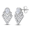 Thumbnail Image 1 of Diamond Stud Earrings 1/2 ct tw Pear/Round 14K White Gold