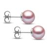 Thumbnail Image 2 of Yoko London Pink Freshwater Cultured Pearl Stud Earrings 18K White Gold