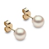 Thumbnail Image 1 of Yoko London White Freshwater Cultured Pearl Stud Earrings 18K Yellow Gold