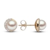 Thumbnail Image 2 of Yoko London Freshwater Cultured Pearl Earrings 1/10 ct tw Diamonds 18K Yellow Gold