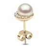 Thumbnail Image 4 of Yoko London Freshwater Cultured Pearl Earrings 1/10 ct tw Diamonds 18K Yellow Gold