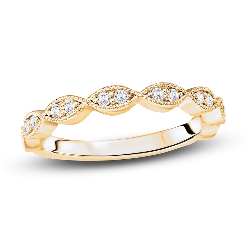 Main Image 1 of Diamond Anniversary Band 1/5 ct tw Round 14K Yellow Gold