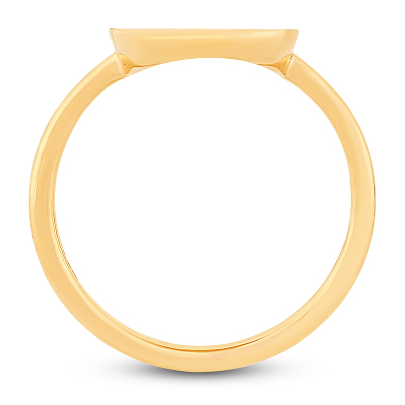 Main Image 3 of Diamond Circle Ring 1/10 ct tw Round 14K Yellow Gold