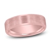 Thumbnail Image 1 of Matte Sandblasted Wedding Band 14K Rose Gold 7mm