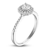 Thumbnail Image 2 of Diamond Floral Halo Engagement Ring 3/4 ct tw 14K White Gold