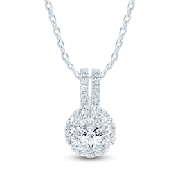 Pnina Tornai Diamond Pendant Necklace 1/2 ct tw Round 14K White Gold