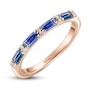 Thumbnail Image 2 of Kirk Kara Natural Sapphire & Diamond Wedding Band 1/20 ct tw 14K Rose Gold