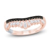 Thumbnail Image 1 of Pnina Tornai Baguette & Round-Cut White & Black Diamond Contour Anniversary Ring 1/2 ct tw 14K Rose Gold