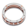 Thumbnail Image 3 of Baraka Men's Diamond Three-Stone Ring 1/6 ct tw Stainless Steel & 18K Rose Gold