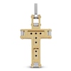 Thumbnail Image 3 of Baraka Men's Black Diamond Cross Charm 5/8 ct tw 18K Two-Tone Gold