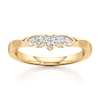 Thumbnail Image 1 of J'Lure Lab-Created Diamond Scalloped Wedding Band 1/6 ct tw 18K Yellow Gold