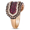 Thumbnail Image 3 of Le Vian Natural Ruby Ring 1 ct tw Diamonds 14K Strawberry Gold