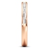 Thumbnail Image 3 of J'Lure Baguette-Cut Lab-Created Diamond Contour Wedding Band 3/8 ct tw 18K Rose Gold