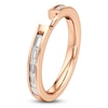 Thumbnail Image 4 of J'Lure Baguette-Cut Lab-Created Diamond Contour Wedding Band 3/8 ct tw 18K Rose Gold