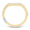 Thumbnail Image 4 of Pnina Tornai Baguette & Round-Cut Diamond Contour Anniversary Ring 1/3 ct tw 14K Yellow Gold