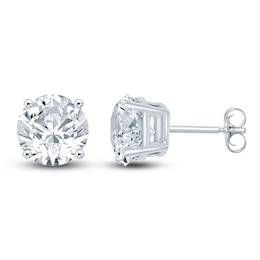 Pnina Tornai Round-Cut Lab-Created Diamond Solitaire Stud Earrings 4 ct tw 14K White Gold (VS2/F)