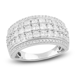 Diamond Anniversary Band 2 ct tw Princess/Round 14K White Gold