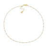 Thumbnail Image 1 of Saturn Solid Choker Necklace 14K Two-Tone Gold 13&quot; Adj.