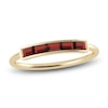 Thumbnail Image 1 of Juliette Maison Natural Garnet Baguette Bar Ring 10K Yellow Gold