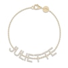 Thumbnail Image 0 of Juliette Maison Diamond Station Name Bracelet 1-1/8 ct tw Round 10K Yellow Gold