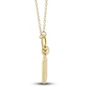 Thumbnail Image 3 of Shy Creation Diamond Tag Necklace 1/10 ct tw Round 14K Yellow Gold 18&quot; SC55024167