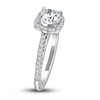 Thumbnail Image 2 of Diamond Halo Engagement Ring 1 ct tw Round 14K White Gold