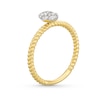 Thumbnail Image 3 of Kallati Diamond Oval Ring 1/4 ct tw Round 14K Yellow Gold